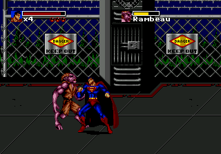 Death and Return of Superman, The (USA) In game screenshot